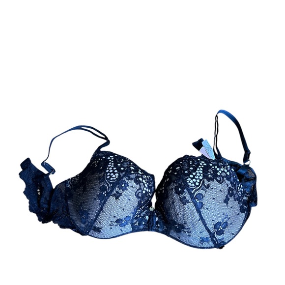 ▪️VICTORIA’S SECRET: Women’s 38D, black laced push-up bra w/adjustable straps▪️ - Picture 1 of 15
